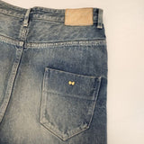mina perhonen always テーパード dn4363A サイズ40 コットンリネン デニムパンツ ライトブルー レディース ミナペルホネン【中古】6-0907G∞