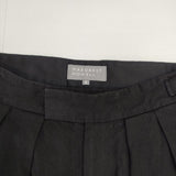 MARGARET HOWELL COMPACT LINEN TROUSERS 578-5142006 サイズ2 リネン パンツ 25SS ブラック レディース マーガレットハウエル【中古】6-0912M∞