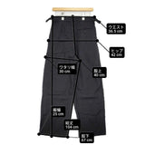 MARGARET HOWELL COMPACT LINEN TROUSERS 578-5142006 サイズ2 リネン パンツ 25SS ブラック レディース マーガレットハウエル【中古】6-0912M∞