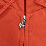 mina perhonen jousto ys8142 サイズ38 ジップアップ パーカー レッド レディース ミナペルホネン【中古】6-0726M∞