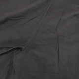 mizuiro-ind リネン混 タックパンツ ワイドパンツ 日本製 サイズ2 クロップドパンツ ブラック レディース ミズイロインド【中古】6-0909M△