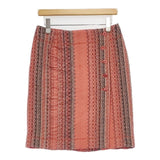 Haat ISSEY MIYAKE ウール 日本製 織り生地 HA23FG632 サイズ2 スカート オレンジ マルチカラー レディース ハートイッセイミヤケ【中古】6-1008T∞