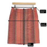 Haat ISSEY MIYAKE ウール 日本製 織り生地 HA23FG632 サイズ2 スカート オレンジ マルチカラー レディース ハートイッセイミヤケ【中古】6-1008T∞