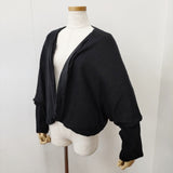 nest Robe リネンボレロ ドルマンニットカーディガン 01153-1176 カーディガン ブラック レディース ネストローブ【中古】6-0805G◎
