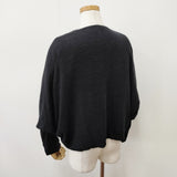nest Robe リネンボレロ ドルマンニットカーディガン 01153-1176 カーディガン ブラック レディース ネストローブ【中古】6-0805G◎