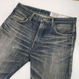 NEIGHBORHOOD ウォッシュドデニムパンツ ダメージ加工 サイズL デニムパンツ ブルー メンズ ネイバーフッド【中古】6-0726G∞