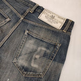 NEIGHBORHOOD ウォッシュドデニムパンツ ダメージ加工 サイズL デニムパンツ ブルー メンズ ネイバーフッド【中古】6-0726G∞