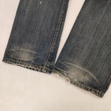 NEIGHBORHOOD ウォッシュドデニムパンツ ダメージ加工 サイズL デニムパンツ ブルー メンズ ネイバーフッド【中古】6-0726G∞