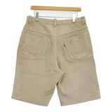 Johnbull スウェードハーフパンツ 牛革 スエード サイズ34 ショートパンツ ハーフパンツ ショーツ ベージュ メンズ ジョンブル【中古】6-0630S♪