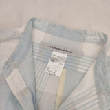 EEL Atelier Shirt マドラスチェック 定価17600円 E-21404B アトリエシャツ XS 長袖シャツ ホワイト ライトブルー メンズ イール【中古】6-0726M∞