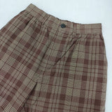 EEL SUN PANTS 定価19250円 E-21202B チェック サンパンツ サイズS パンツ ブラウン ベージュ メンズ イール【中古】6-0726G∞