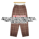 EEL SUN PANTS 定価19250円 E-21202B チェック サンパンツ サイズS パンツ ブラウン ベージュ メンズ イール【中古】6-0726G∞