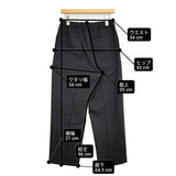 EEL seaside pants シーサイドパンツ 定価18150円 E-25206 サイズS イージースラックス パンツ 25SS ブラック メンズ イール【中古】6-0616M♪