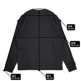 COMOLI COTTON WAFFLE L/S CREW コットンワッフル 定価28600円 D01-05041 サイズ2 長袖Ｔシャツ カットソー ロンＴ 26SS ブラック メンズ コモリ【中古】6-0616M♪