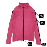nest Robe 臼田あさ美さん別注ボディバームタートルネック 01194-1387-1 長袖Ｔシャツ カットソー ロンＴ ピンク レディース ネストローブ【中古】6-0907M∞