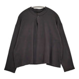 JURGEN LEHL J0154UB502 コットン プルオーバー 日本製 長袖Ｔシャツ カットソー ロンＴ 25AW チャコールグレー レディース ヨーガンレール【中古】6-0616M♪