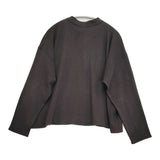 JURGEN LEHL J0154UB502 コットン プルオーバー 日本製 長袖Ｔシャツ カットソー ロンＴ 25AW チャコールグレー レディース ヨーガンレール【中古】6-0616M♪