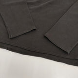 JURGEN LEHL J0154UB502 コットン プルオーバー 日本製 長袖Ｔシャツ カットソー ロンＴ 25AW チャコールグレー レディース ヨーガンレール【中古】6-0616M♪
