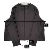 JURGEN LEHL J0154UB502 コットン プルオーバー 日本製 長袖Ｔシャツ カットソー ロンＴ 25AW チャコールグレー レディース ヨーガンレール【中古】6-0616M♪