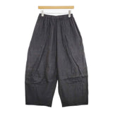 JURGEN LEHL J0132FP821 コットン バルーンパンツ インド製 シャンブレー イージーパンツ ワイドパンツ パンツ チャコールグレー レディース ヨーガンレール【中古】6-0909M△