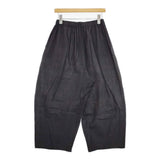 JURGEN LEHL J0132FP821 コットン バルーンパンツ インド製 シャンブレー イージーパンツ ワイドパンツ パンツ チャコールグレー レディース ヨーガンレール【中古】6-0909M△