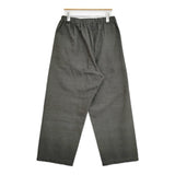 babaghuri J0561FP342 ミルコットンカーディ厚手のレディスパンツ L 定価46200円 インド製 26SS チャコールグレー レディース ババグーリ【中古】6-0616G♪