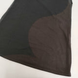babaghuri J0552UB642 スチームのＴシャツ 定価39600円 コットン チュニック 日本製 カットソー 25SS ブラック グレー レディース ババグーリ【中古】6-0616S♪