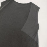 babaghuri J0552UB642 スチームのＴシャツ 定価39600円 コットン チュニック 日本製 カットソー 25SS ブラック グレー レディース ババグーリ【中古】6-0616S♪