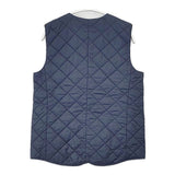 DANSKIN QUILTING PUFF VEST キルティングパフベスト 中綿 リバーシブル ベスト ネイビー レディース ダンスキン【中古】6-1008T∞