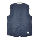 DANSKIN QUILTING PUFF VEST キルティングパフベスト 中綿 リバーシブル ベスト ネイビー レディース ダンスキン【中古】6-1008T∞