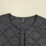 DANSKIN QUILTING PUFF VEST キルティングパフベスト 中綿 リバーシブル ベスト ネイビー レディース ダンスキン【中古】6-1008T∞