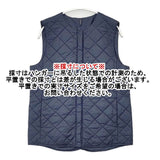 DANSKIN QUILTING PUFF VEST キルティングパフベスト 中綿 リバーシブル ベスト ネイビー レディース ダンスキン【中古】6-1008T∞