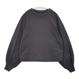 mizuiro-ind コットン パフスリーブ 長袖Ｔシャツ カットソー ロンＴ グレー レディース ミズイロインド【中古】6-0727M∞