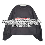 mizuiro-ind コットン パフスリーブ 長袖Ｔシャツ カットソー ロンＴ グレー レディース ミズイロインド【中古】6-0727M∞