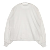 mizuiro-ind コットン パフスリーブ 長袖Ｔシャツ カットソー ロンＴ ホワイト レディース ミズイロインド【中古】6-0830M∞