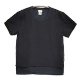 noir kei ninomiya COMME des GARCONS サイズS レイヤード 半袖Ｔシャツ カットソー AD2017 ブラック レディース ノワール ケイ ニノミヤ【中古】6-0626S♪
