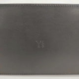Y's 口金レザーハンドバッグ 牛革 2way ショルダーバッグ クロ レディース ワイズ/Yohji【中古】6-0607G◎