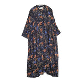 JOURNAL STANDARD LUXE キュプラレーヨン 花柄 シャツワンピース 日本製 ワンピース ブラック 多色 レディース ジャーナルスタンダード ラックス【中古】6-0909M△