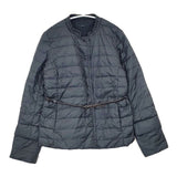 MAX MARA S MaxMara リバーシブル ベルト付き ダウンジャケット ネイビー レディース マックスマーラ【中古】6-1017T∞