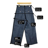 45R/45rpm リネンクロスのシャルロットバギー（インディゴ） 定価50600円 パンツ ネイビー レディース フォーティーファイブアールピーエム【中古】6-0616M♪