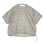 45R/45rpm タペットde花柄Tシャツ 定価31900円 ブラウス シャツ ライトブルー イエロー レディース フォーティーファイブアールピーエム【中古】6-0626S♪
