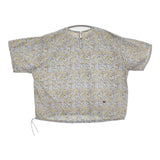 45R/45rpm タペットde花柄Tシャツ 定価31900円 ブラウス シャツ ライトブルー イエロー レディース フォーティーファイブアールピーエム【中古】6-0626S♪