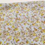 45R/45rpm タペットde花柄Tシャツ 定価31900円 ブラウス シャツ ライトブルー イエロー レディース フォーティーファイブアールピーエム【中古】6-0626S♪