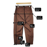MARGARET HOWELL DRY COTTON TWILL 定価52800円 578-3143003 サイズ2 パンツ 23SS ブラウン レディース マーガレットハウエル【中古】6-0905G∞