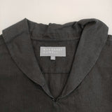MARGARET HOWELL SHIRTING LINEN SHIRT 578-6153210 リボン付き 定価35200円 ブラウス シャツ 26SS ブラック レディース マーガレットハウエル【中古】6-0616M♪