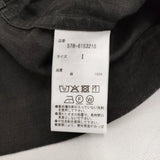 MARGARET HOWELL SHIRTING LINEN SHIRT 578-6153210 リボン付き 定価35200円 ブラウス シャツ 26SS ブラック レディース マーガレットハウエル【中古】6-0616M♪