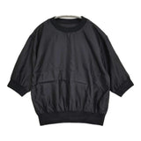 MARGARET HOWELL WASHABLE SILK POPLIN 578-5252500 サイズ1 シルク ブラウス シャツ 25AW ブラック レディース マーガレットハウエル【中古】6-0616S♪
