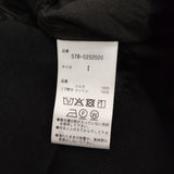 MARGARET HOWELL WASHABLE SILK POPLIN 578-5252500 サイズ1 シルク ブラウス シャツ 25AW ブラック レディース マーガレットハウエル【中古】6-0616S♪