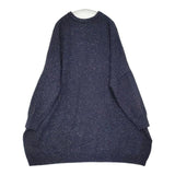 BEARDSLEY ウール混 ニットチュニック ワンピース ネイビー マルチカラー レディース ビアズリー【中古】6-1017T∞