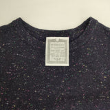 BEARDSLEY ウール混 ニットチュニック ワンピース ネイビー マルチカラー レディース ビアズリー【中古】6-1017T∞